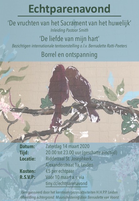 Echtparenavond 14 maart 2020